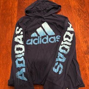 Boys navy blue hooded long sleeve